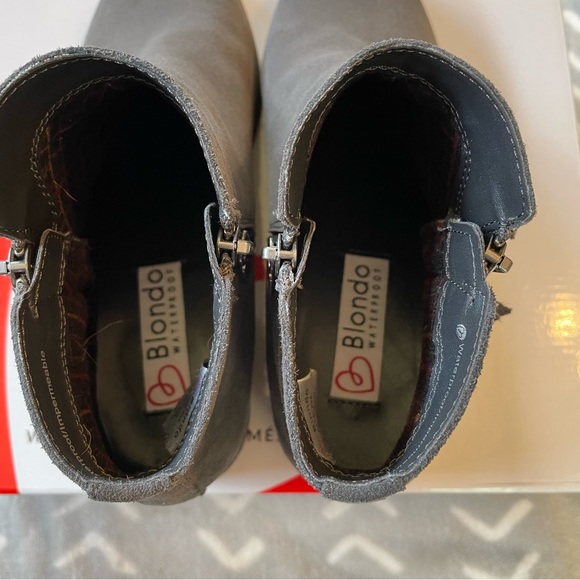 Gray Suede Blondo Liam Boots - Picture 7 of 9